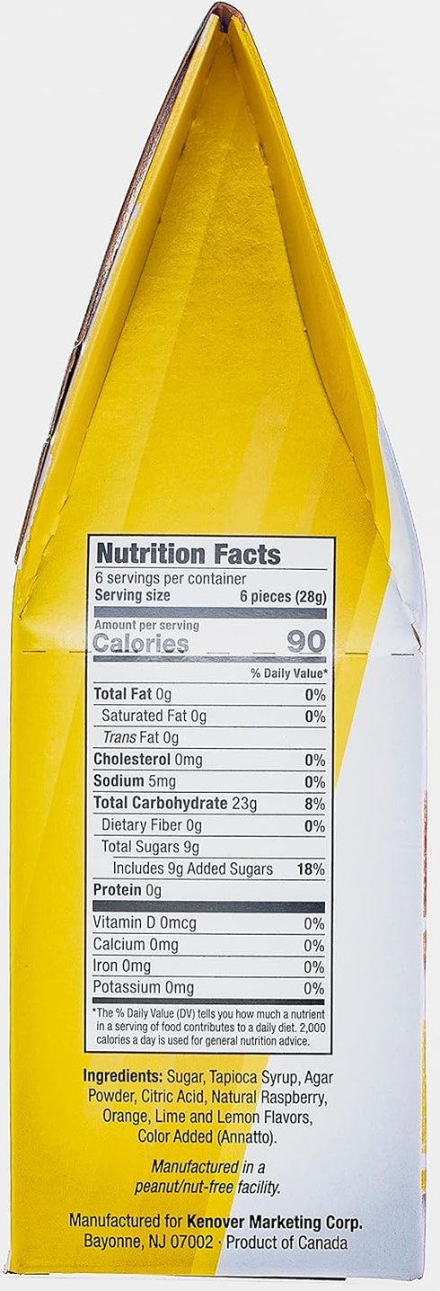 HARRISON'S 6oz 4 Harrisons Mini Fruit Slices, | Dye Free| Soft & Chewy Bite Size Fruit Slices | No Artificial Flavors