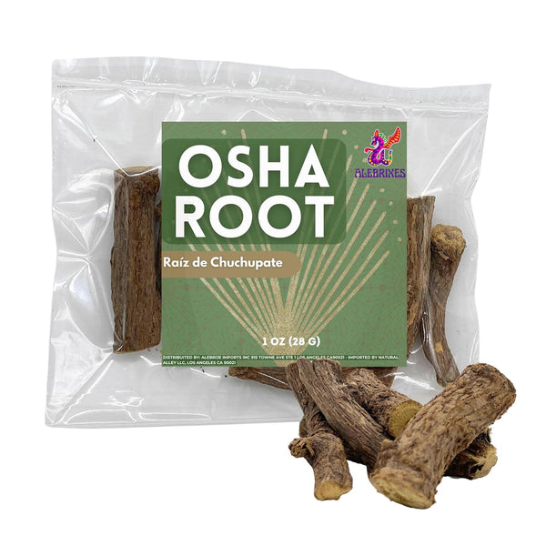 Alebrixes Osha Root, 1 oz (28 gr), Raiz de Chuchupate, Ligusticum porteri, 100% Natural, Imported from Mexico