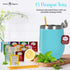 15 Cozy (Cozy Tea Gifts for Women Sampler Gift Basket with Unique Blends, Honey Sticks, Stainless Tumbler, Socks