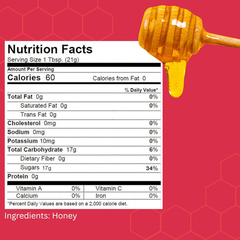80 (5 LB) Thrifty Bee Honey, Ounce Large Bulk Honey Jug