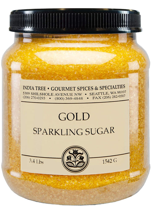 India Tree Gold Sparkling Sugar, 3.4 lb