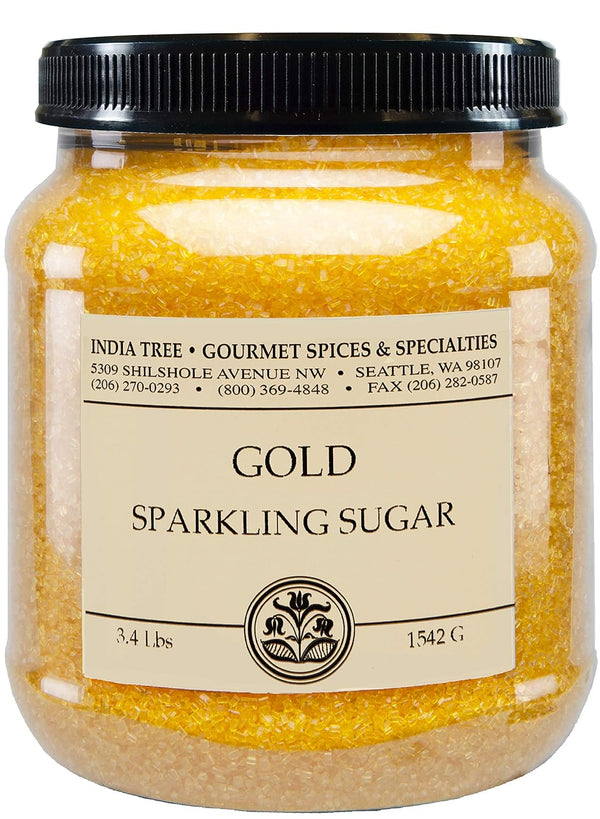 India Tree Gold Sparkling Sugar, 3.4 lb