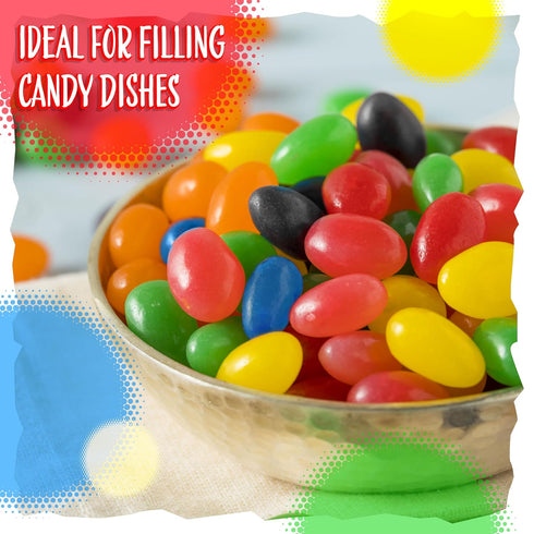 5-Pound Jelly Beans Easter Candy | Bag | Fruit and Licorice Flavors | Classic Chewy Candy for Bufffets and Dessert
