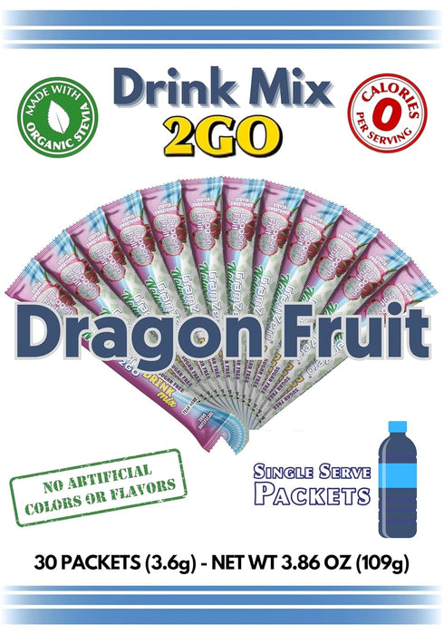 2GO Drink Mix - (All NATURAL Dragon Fruit)