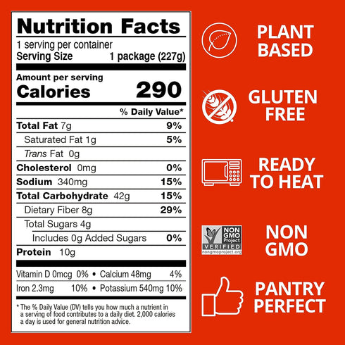 8 Oz, 6-Pack Kitchen & Love Vegetable Quinoa Medley, Pre Cooked, Microwave Ready Pouch, Shelf Stable, Non Gmo, Gluten