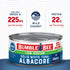 Albacore 12 oz (Pack 12) 22g Omega-3s Bumble Bee Low Sodium Solid White Tuna in Water, Can of - Wild Caught Tuna