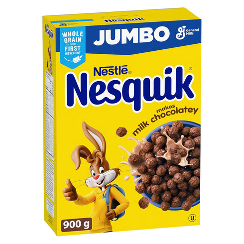 Hoiyen Nesquik Chocolately Cereal Jumbo, 900g/32 oz., (Imported from Canada)
