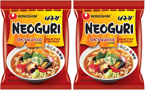 Nongshim Neoguri Spicy Seafood with Udon-Style Noodle,4.2 Ounce,(Pack of 20)