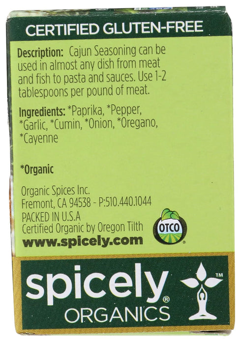 Spicely Organic Cajun Seasoning - Compact Size