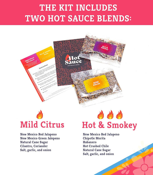DIY Hot Sauce Making Kit with Two Unique Blends by Craft a Brew