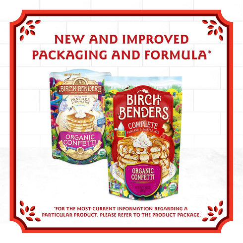 14 Oz (Pack 3) Birch Benders Organic Confetti Just-Add-Water Pancake & Waffle Mix