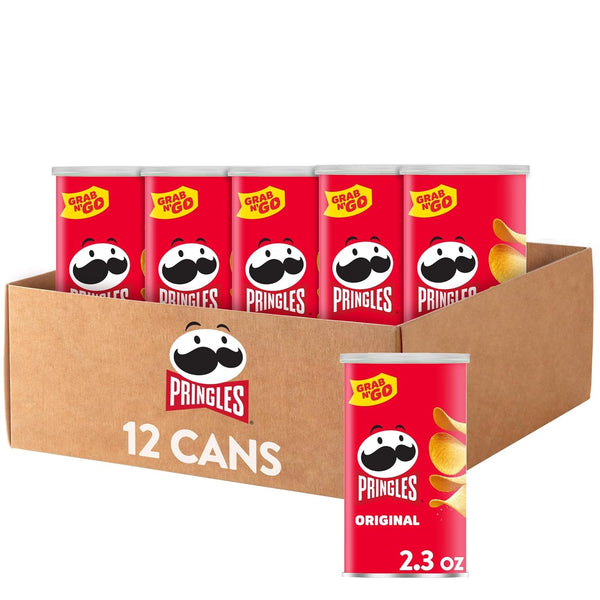 Pringles Potato Crisps Chips, Lunch Snacks, Office and Kids Snacks, Grab N'