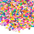 AUEAR 4 Pack Colorful Fake Polymer Sprinkles, Candy Sweets Colors for Fake Cake Dessert Simulation Food, 100g