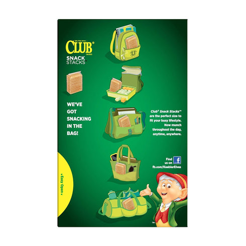 2.08 oz Packages (6 Count)(Pack 12) Keebler Club Crackers, Snack Stacks, Original, Grab 'N' Go
