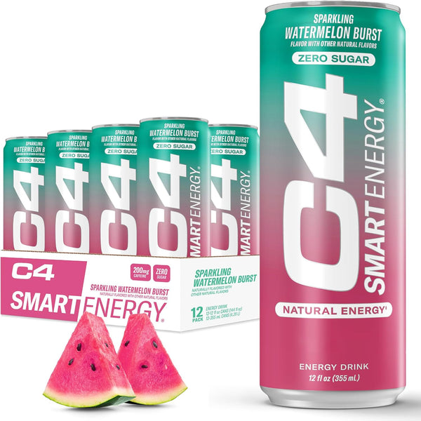 C4 Smart Energy Drink - Sugar Free Performance Fuel & Nootropic Brain