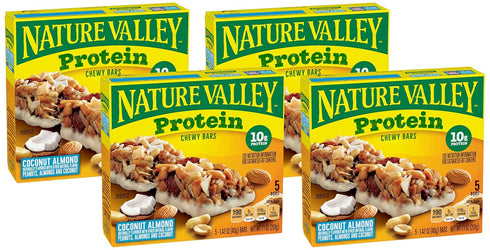 Nature Valley Chewy Granola Bar, Protein, Coconut Almond, 5 Bars, 7.1 OZ
