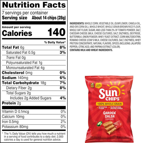 7 Oz SunChips Garden Salsa