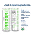 100mg 200mg 0 12 ARDOR Sparkling Water with Natural Caffeine & L-Theanine from Organic Green Tea for Smooth Energy