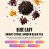 50 150mg Zest Energy Black Tea - Blue Lady Loose Leaf Blend - High Caffeine Passion Fruit - Caffeinated Coffee