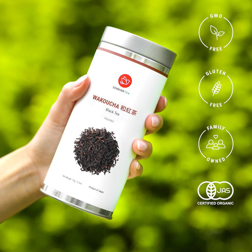 (2.12oz/60g) Senbird Premium Wakoucha - Japanese Black Tea - From Shizuoka, Japan - Loose Leaf Tea In Airtight Tea Tin