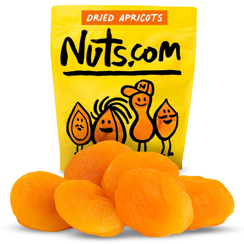 Nuts.com Dried Apricots Turkish No Sugar Added, Healthy Fruit Snack for Adults