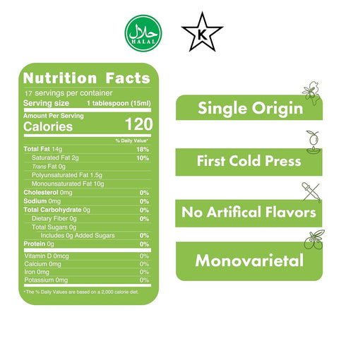 250 ML Firma First Cold Pressed Extra Virgin Olive Oil With Rosemary, Single Origin Unblended & Unfiltered Tunisian