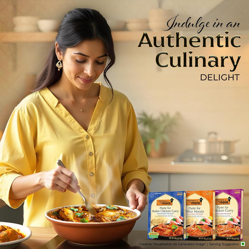 3.5 (Pack 6) Kitchens of India Curry Paste Combo - Butter Chicken, Tikka Masala & Chicken Curry Paste, Gluten-Free