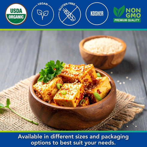 2 lb, 32 oz Kevala Raw Sesame Seeds Unhulled - Crunchy Seasoning with a Nutty Flavor for Healthy Snacks and Noodles