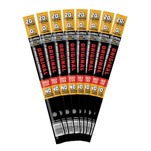 Tillamook Country Smoker PRO Edition Meat Sticks, Zero Sugar, Original, 2 Oz