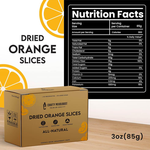3oz/85gm 23 37 Dried Orange Slices to Pcs, Dehydrated Fruit For Cocktails, Dehydrated Oranges, Cocktail Garnish