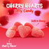 2 Pack Cherry Hearts - Pound - Chewy Candy - Classic Pink Jelly Candy for Buffets, Party Favors, Dessert Decorating