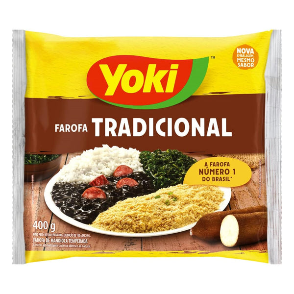 Yoki - Seasoned Cassava Flour - 14 Oz - Farofa De Mandioca Pronta