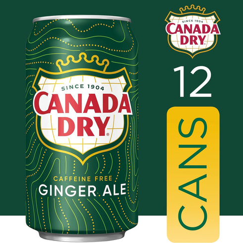 12 oz 12 pack Canada Dry Ginger Ale Soda, fl cans