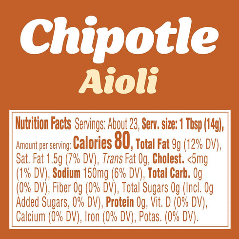 J.L. Kraft Chipotle Aioli, 12 fl oz Squeeze Bottle