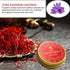 (5.0 Pack) Pure Saffron Threads Gram Tin Handpicked Kashmiri Saffron, All-Red Tips with Strong Aroma & Rich Flavor