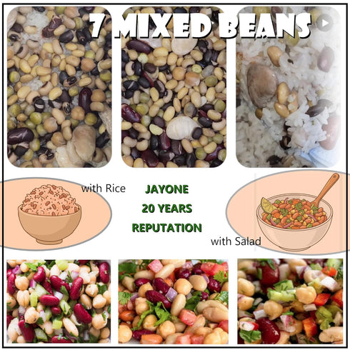 Generic 7 Pack (1 pack, 7 Jay One Grains Mixed for White Rice Mixed Bean)