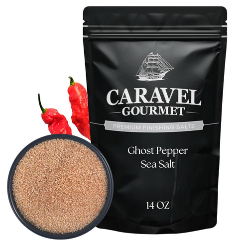 Ghost Pepper Sea Salt for Cooking, Grilling, and Finishing Chili-Infused Spicy Seasoning