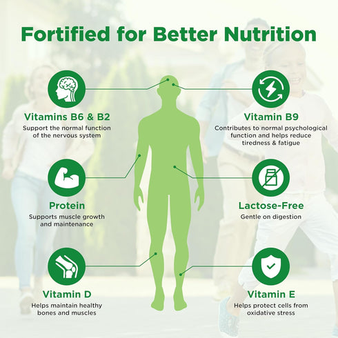 (12 oz) Healthier Comforts Lactose Free Fortified Milk Protein Blend | Fortified with B, D, E Vitamins | High Protein