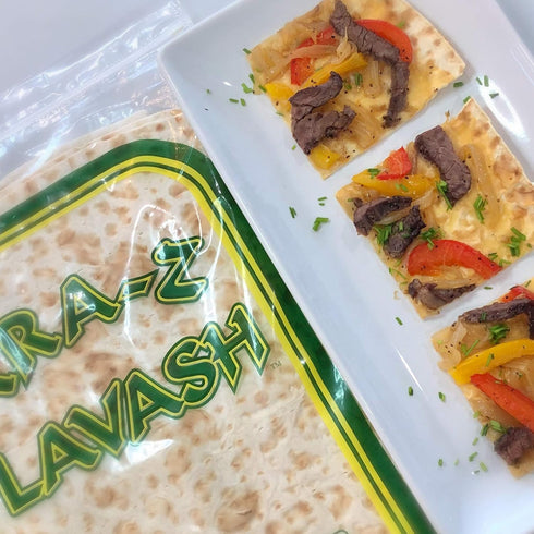 Breadmasters ARA-Z 4 Packs 4 (16 ARA-Z Lavash Flat Bread of Total) No Cholesterol, Fat Free, Vegan, Kosher