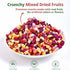 4.23oz(120g) Freeze Dried Mixed Fruit Snacks - Crunchy Dried Fruit Mix with Strawberry, Dragon Fruit, Purple Sweet