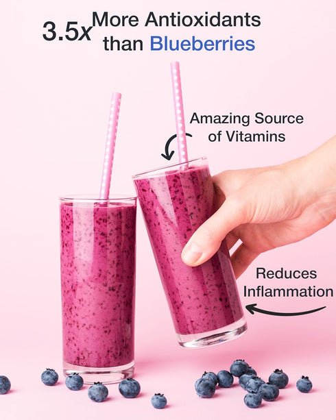 (12 Green Valley Superfoods Organic Aronia Berry Juice Powder, Chokeberry, Antioxidant Rich Anthocyanins Ounce)