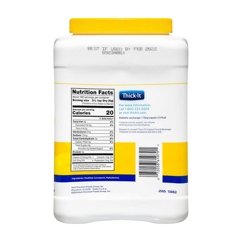 36 oz (Pack 2) Thick-It Original Food & Beverage Thickener, Flavorless Powder for Dysphagia (IDDSI), Digestible