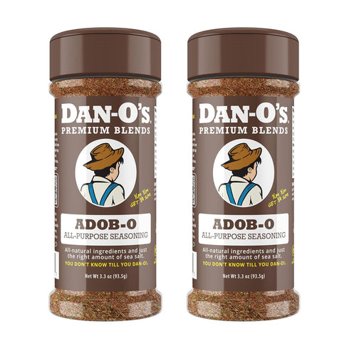 Dan-O's Adob-O Seasoning, 3.3 oz Bottle 2 Pack, All Purpose Seasoning for