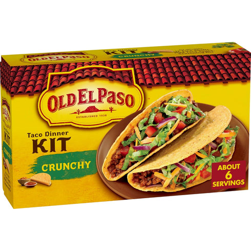 Old El Paso Crunchy Taco Dinner Kit with Taco Shells, Mild Taco