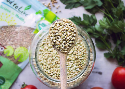 2 Food to Live Organic Buckwheat Groats, Pounds Whole Grain Buckwheat Seeds by Food to Live. Hulled, Non-GMO, Kosher