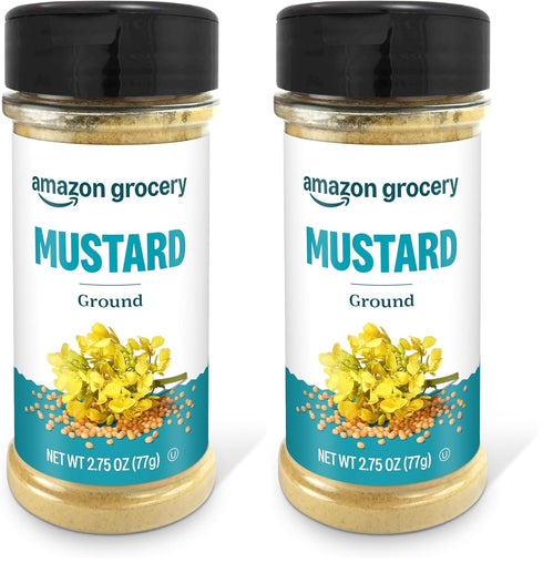 Amazon Grocery, Ground Mustard, 2.75 Oz, Pack of 2 (Previously Happy Belly,