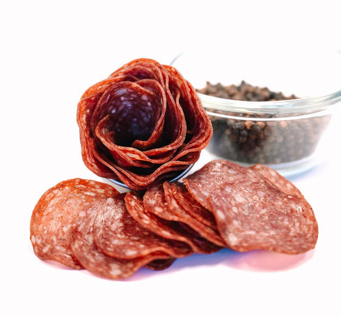 Premium Smoked Assortment | Smoked Cheese & Beef Salami Gift Box | Smokey Gouda & Vermont Sharp Cheddar, Three Smoked