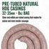 LEM Products Pre-Tubed Natural Hog Casings, 32-35mm, Edible Sausage Casings, 9.6 Ounce Package, Stuffs Approximately 50