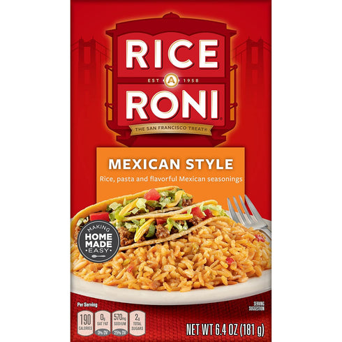 6.4 Rice-A-Roni, Rice Mix Mexican, Ounce