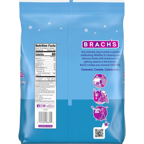 64oz, 360ct Brach's Star Brites, Peppermint, Individually Wrapped, Made With Real Peppermint Oil
